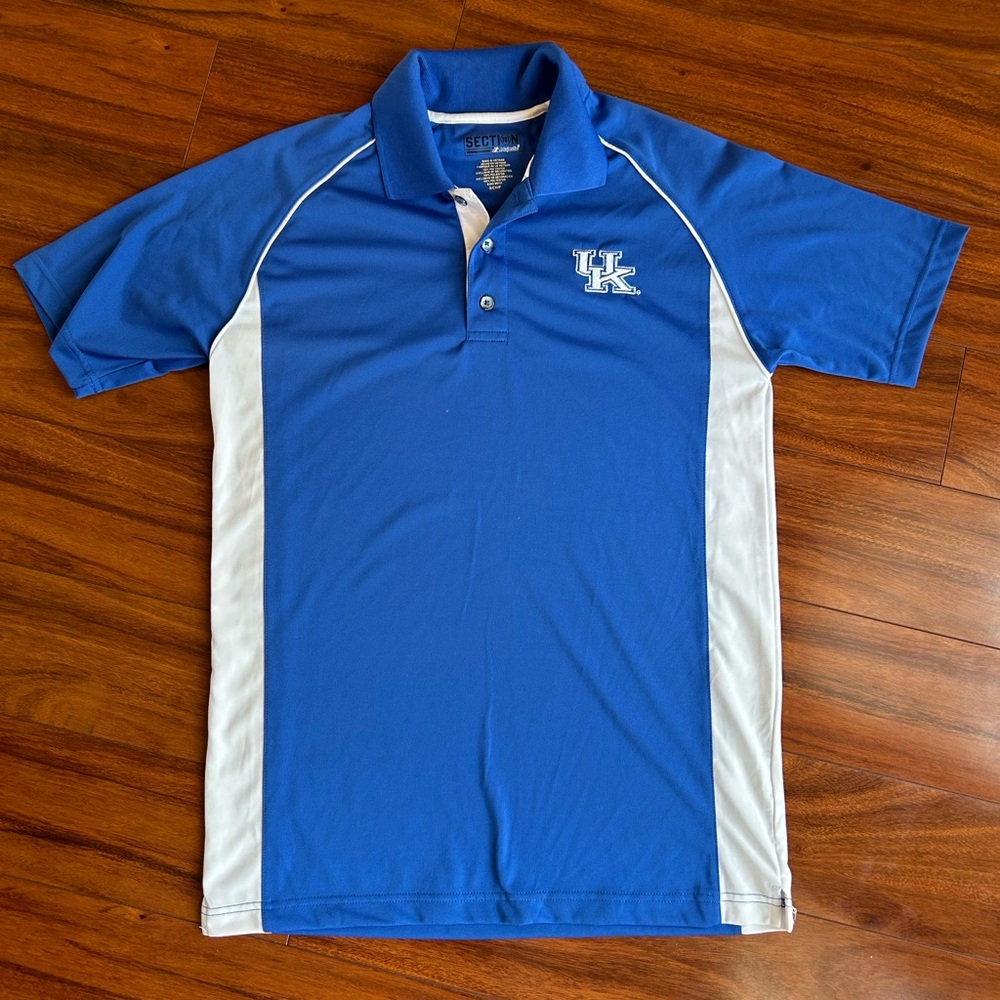 UK Blue and White Polo Shirt